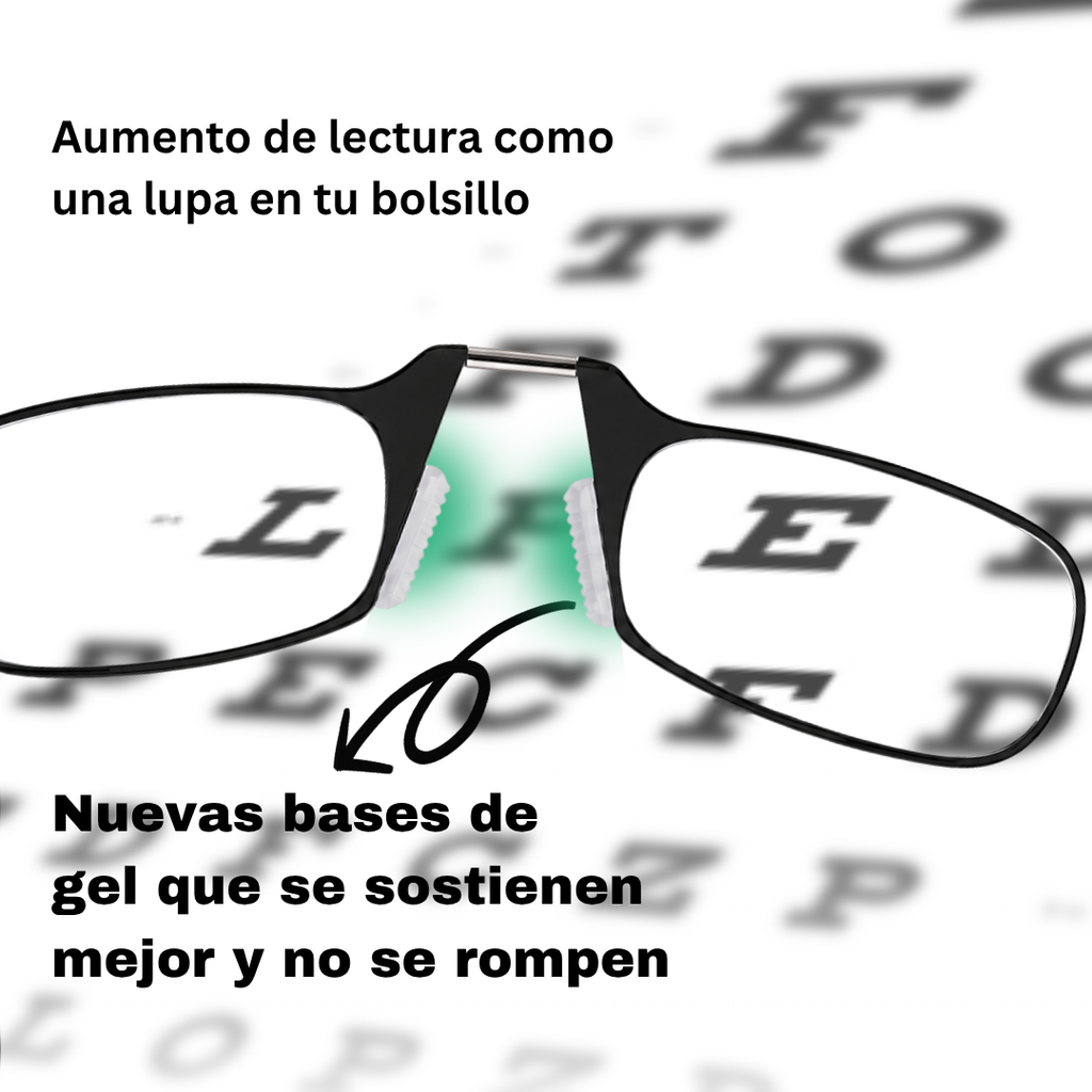 Mini Lentes Negros para Lectura Portátiles en Celular