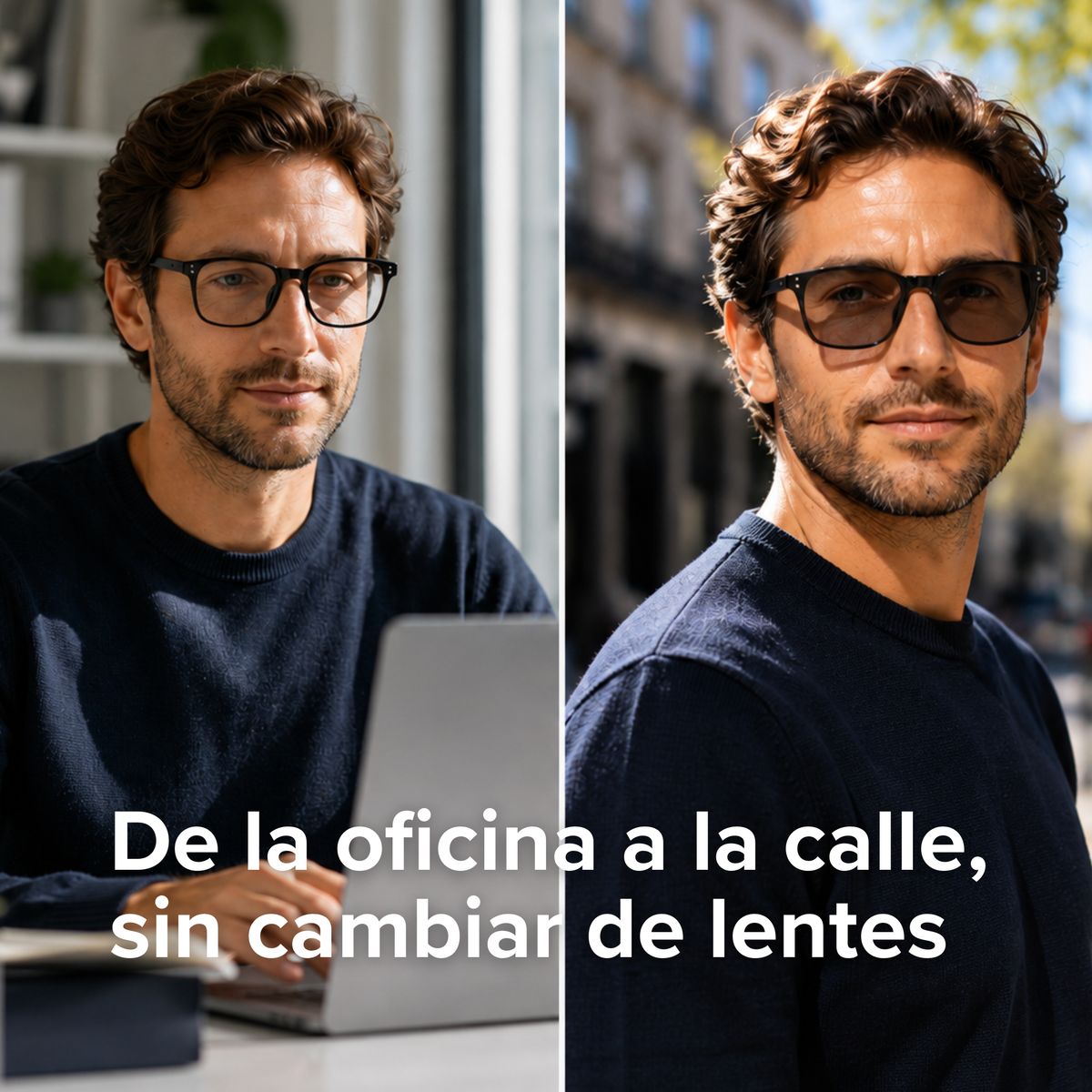 Lentes Fotocromáticos Computadora Anti Luz Azul y Solares UV