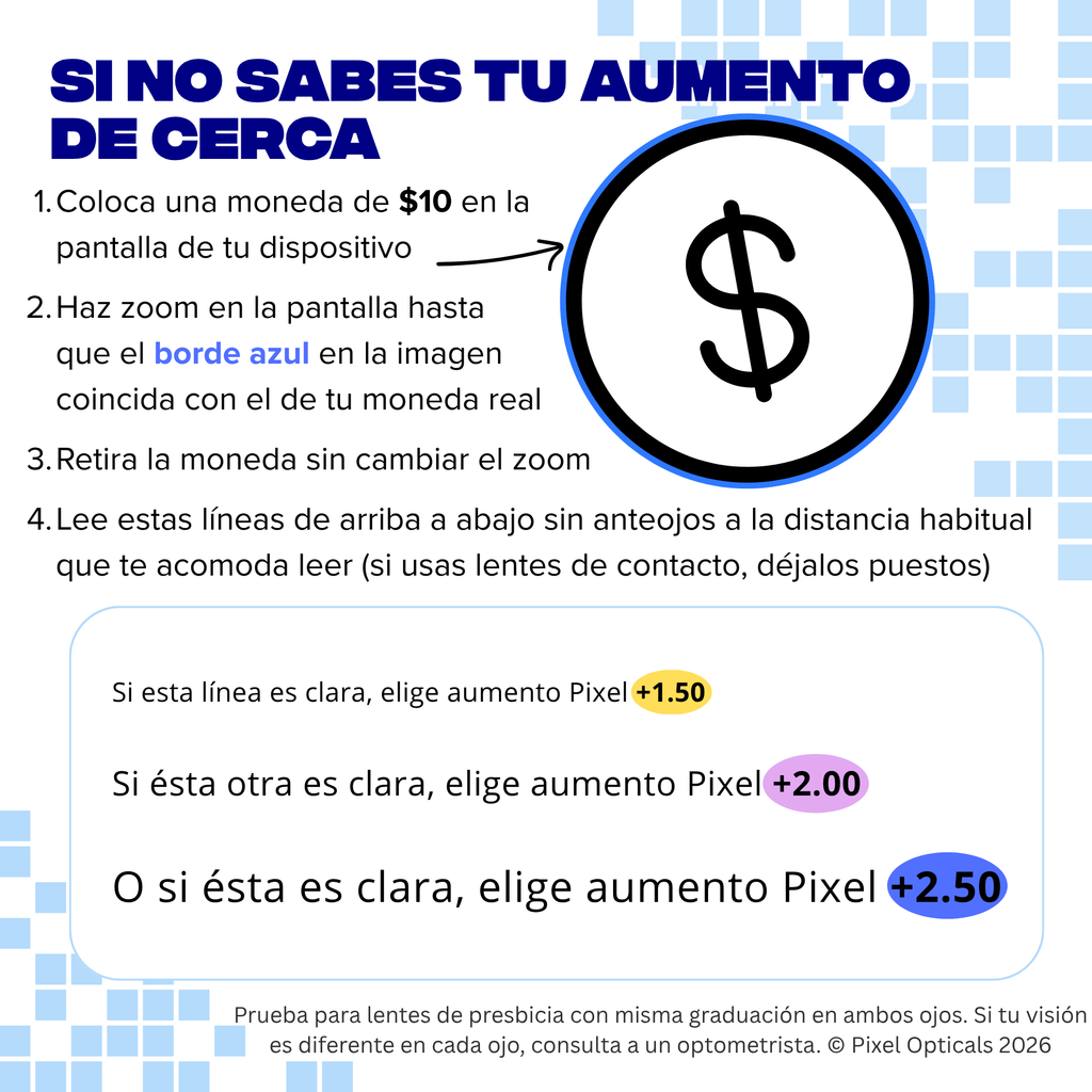 Mini Lentes Negros para Lectura Portátiles en Celular